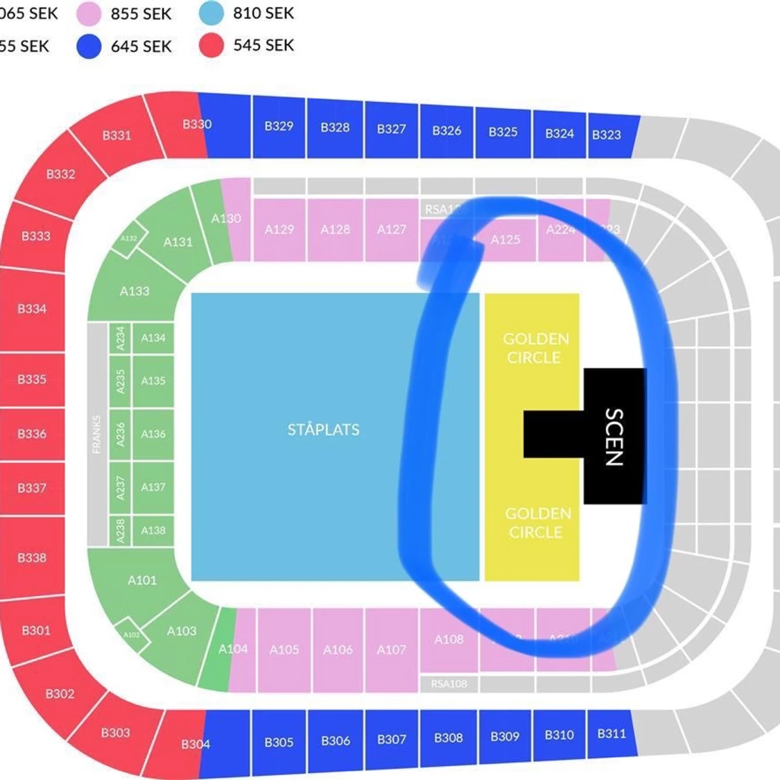 JB golden circle 1 st - 90