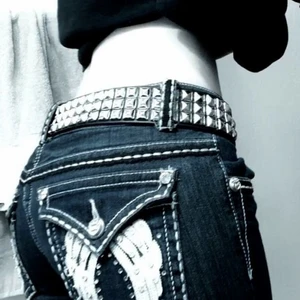 Nitbälte - Säljer mitt nitbälte. Skulle säga att det är kortare än ett vanligt bälte men har inga större defekter. Skriv för mer bilder+detaljer då dessa inte är mina bilder. Pris går att diskuteras något. 