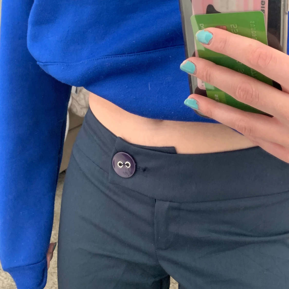 Lågmidjade kostymbyxor  - 91