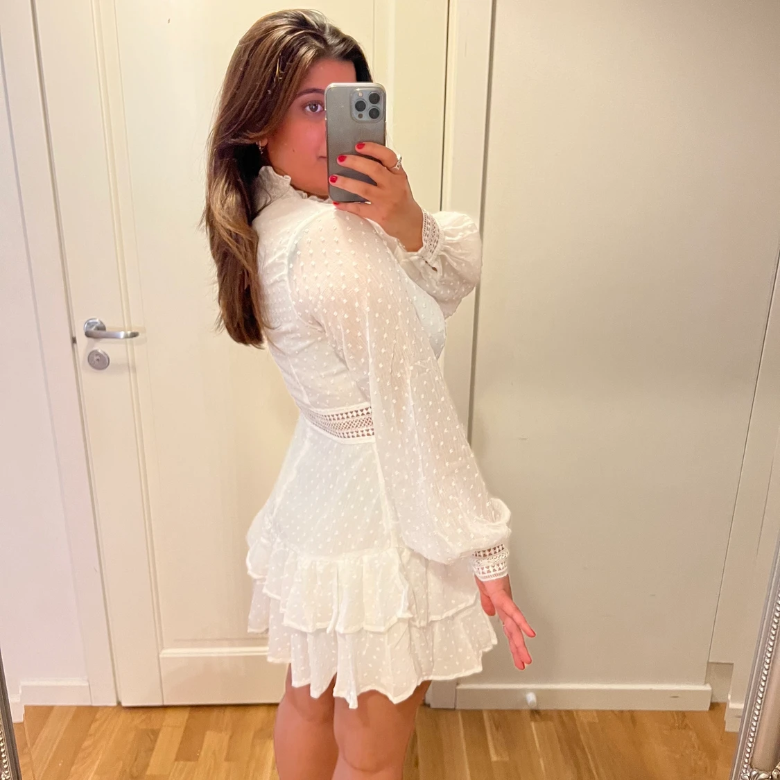 Vit studentklänning - 90