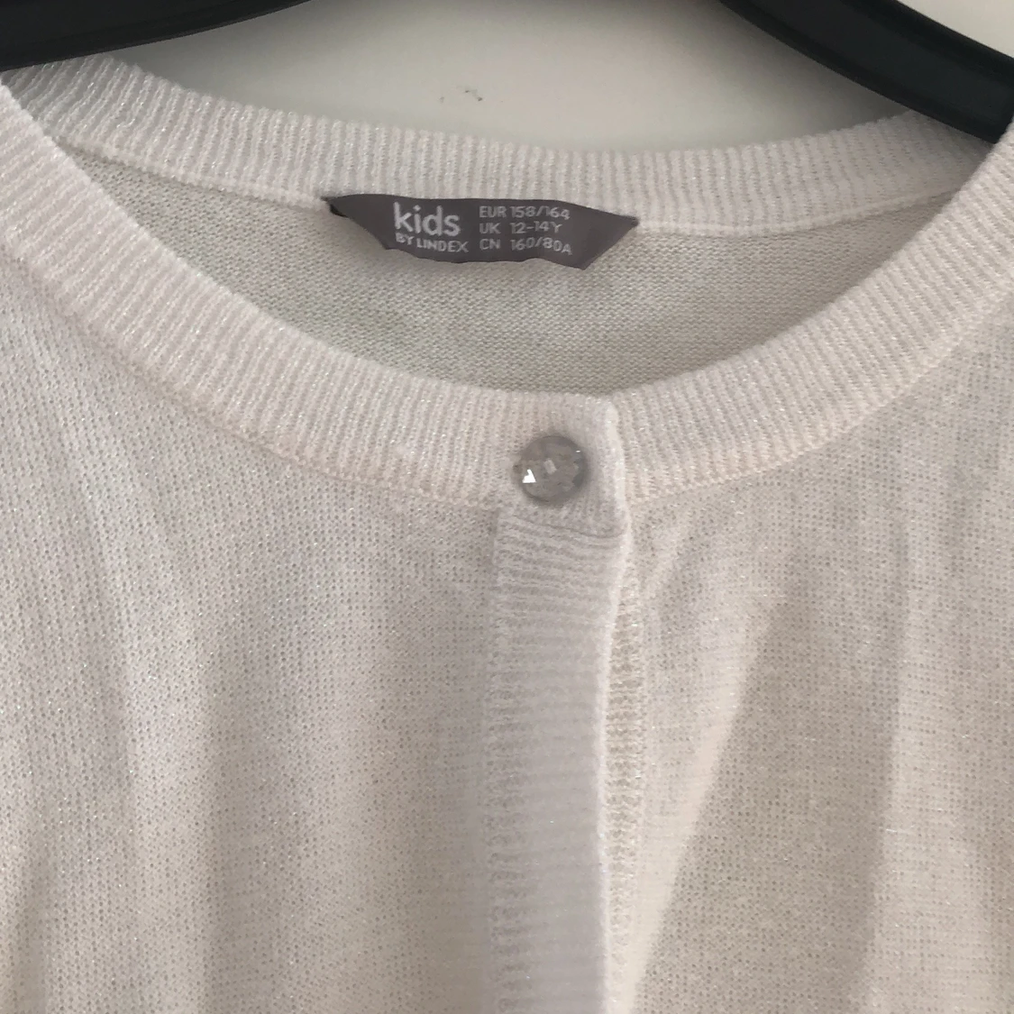 Vit finstickad bolero från Lindex - 91