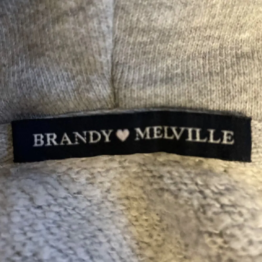 Jag säljer min gråa zip hoodie från Brandy Melville. Tröjan är i hyfsat bra skick. Tröjan har ingen specifik storlek, men jag har vanligtvis XS och den passar för mig. Kom gärna privat vid frågor💞. Hoodies.