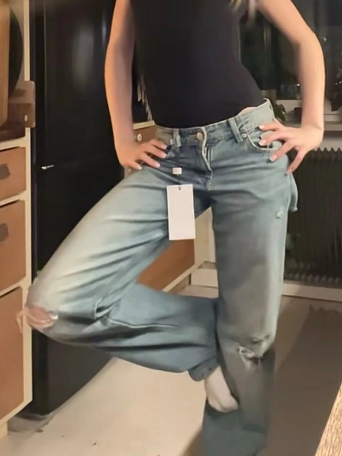 Zara trendiga lågmidjade  - 2