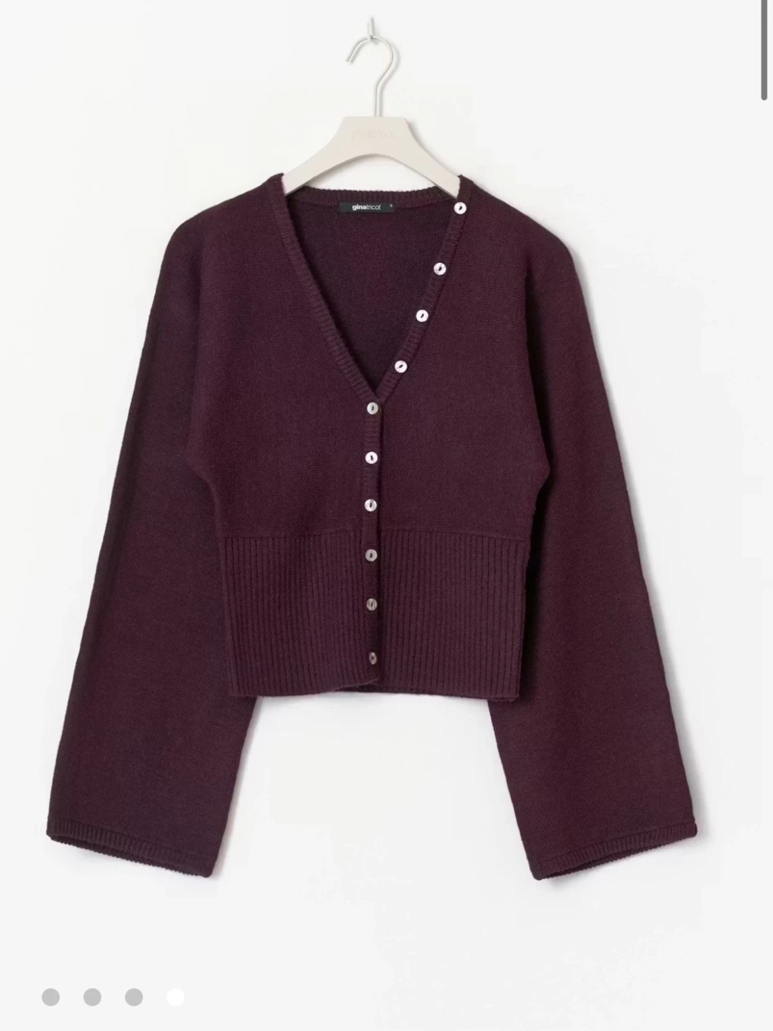 Trendig stickad kofta - 1