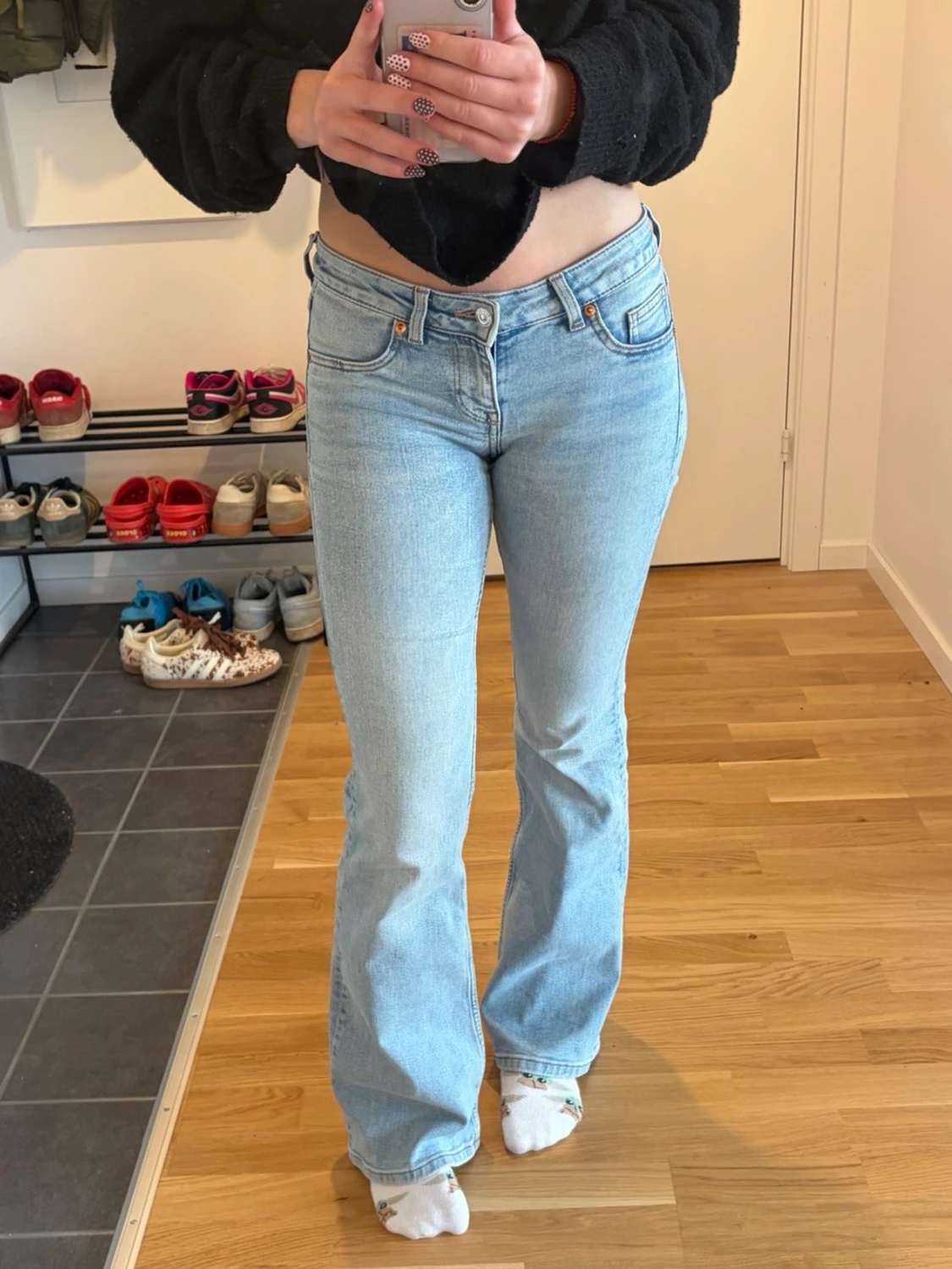Low waist bootcut jeans