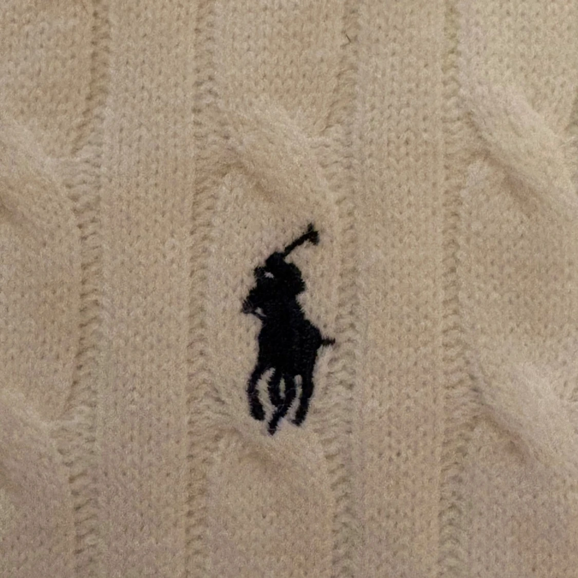 Vit kabelstickad tröja Polo Ralph Lauren - 1