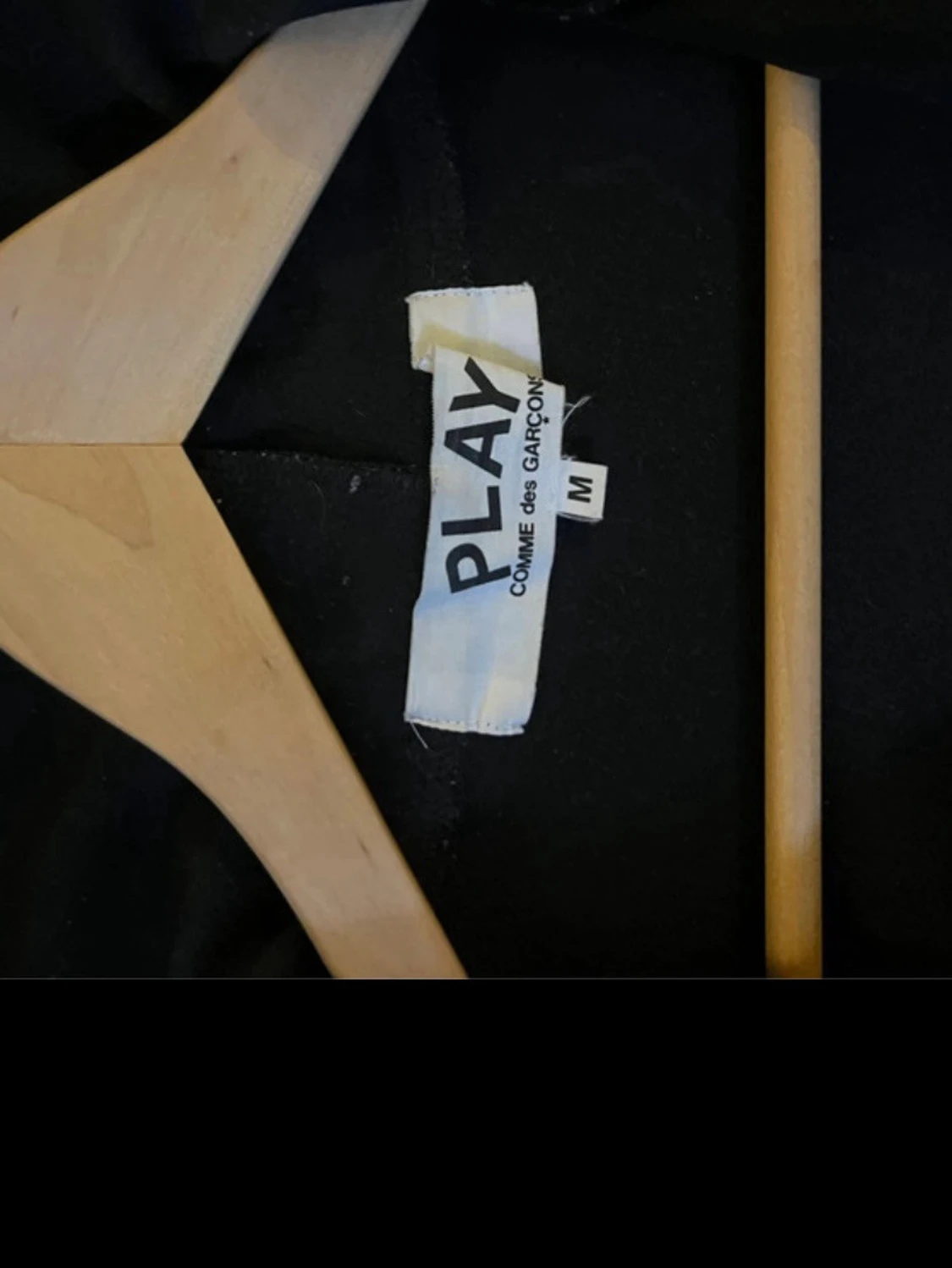 Svart hoodie från Comme des Garçons - 4