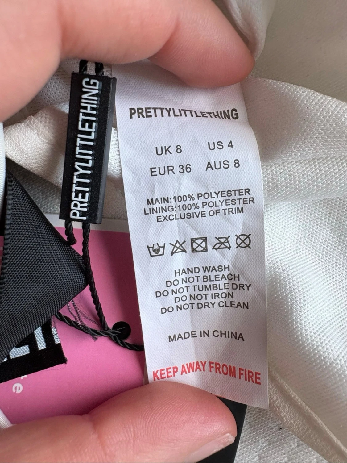 Vit paljettprydd tubtopp PrettyLittleThing - 2