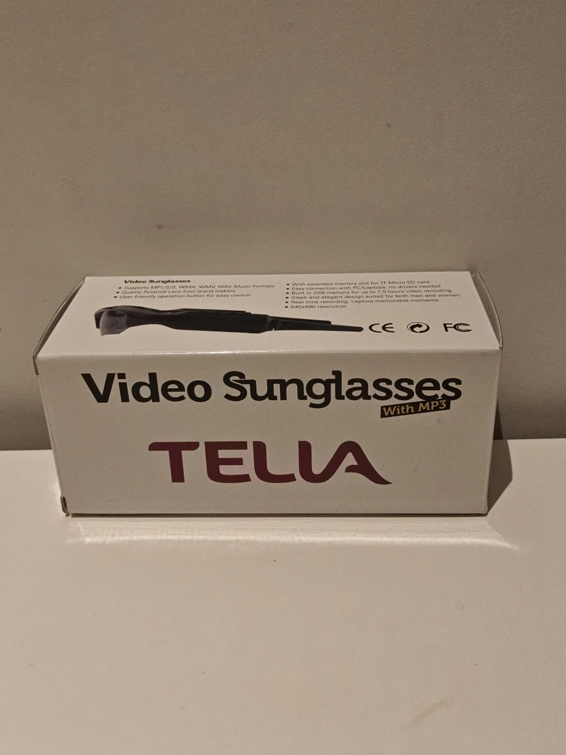 Smart Video Recording Sunglasses med MP3 och Kamera - 5