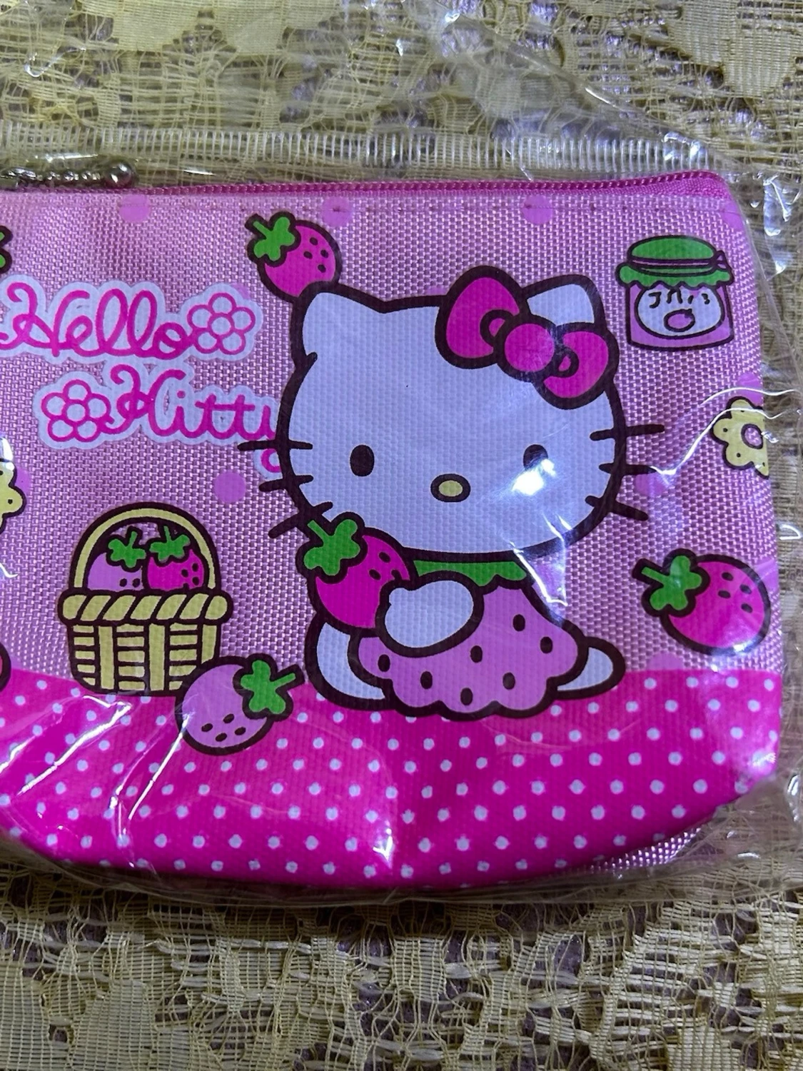 Hello Kitty rosa plånbok