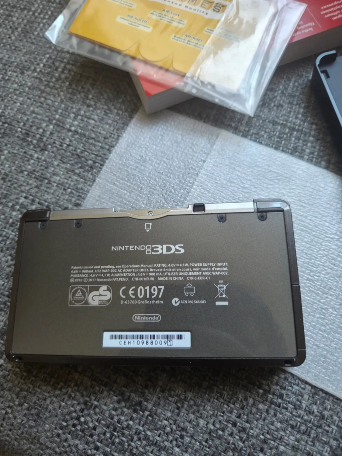 Nintendo 3DS Cosmos Black konsol - 3