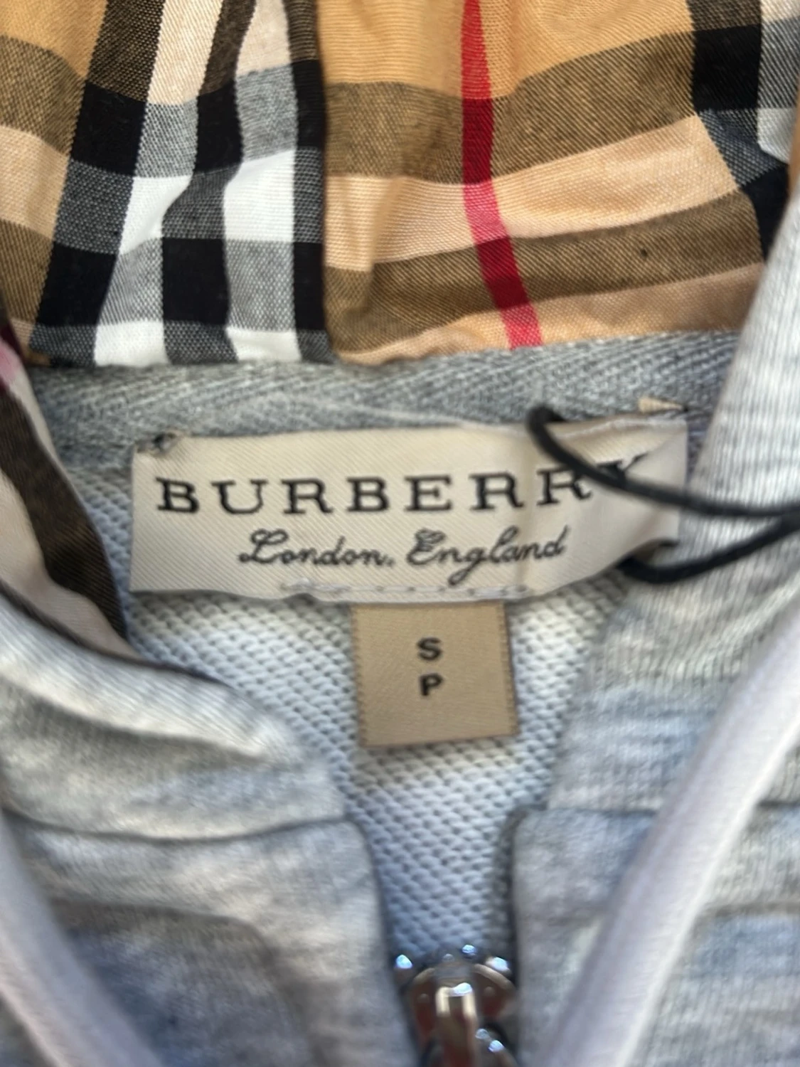 Grå zip hoodie från Burberry - 3