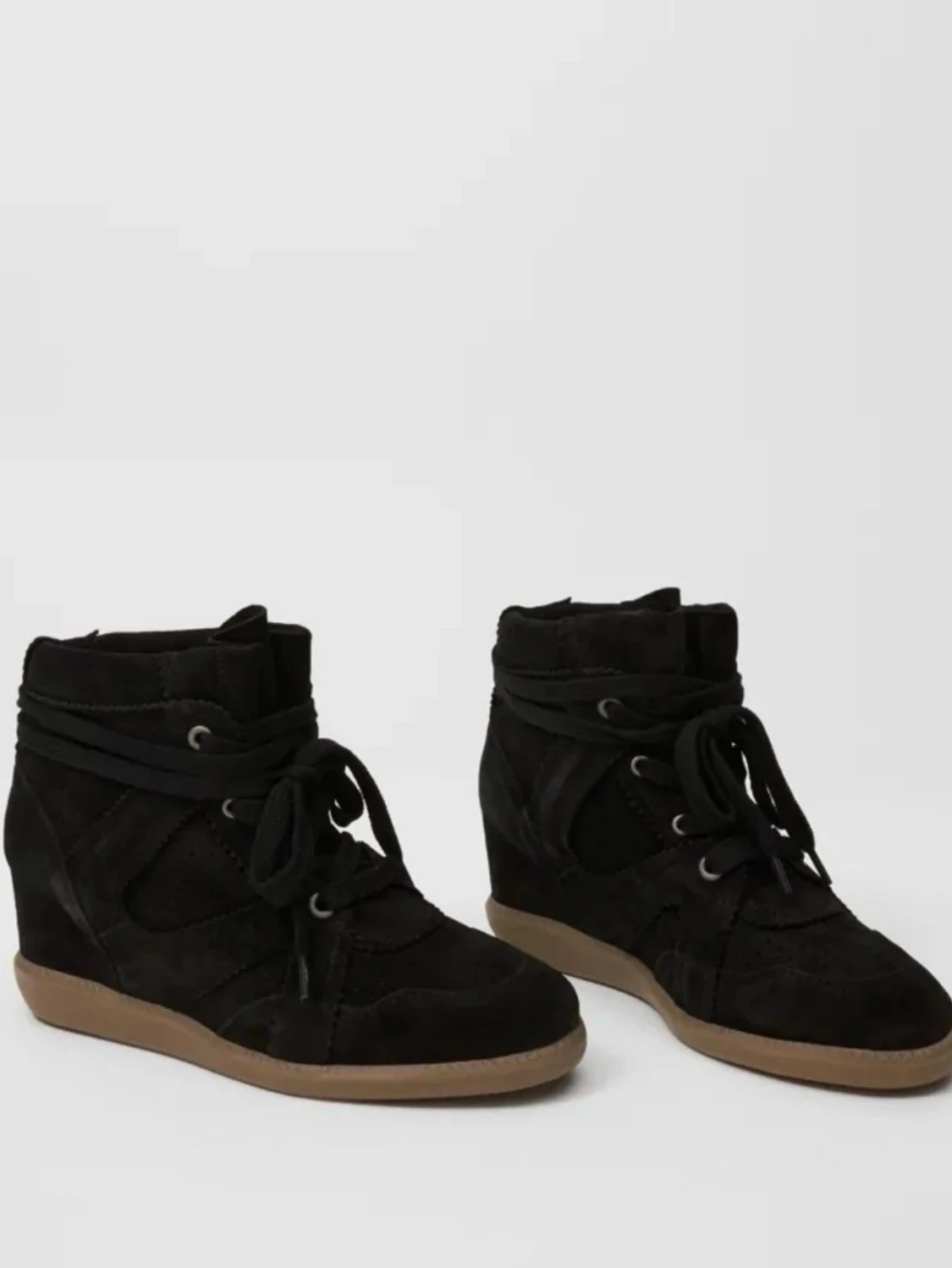 Svarta höga sneakers