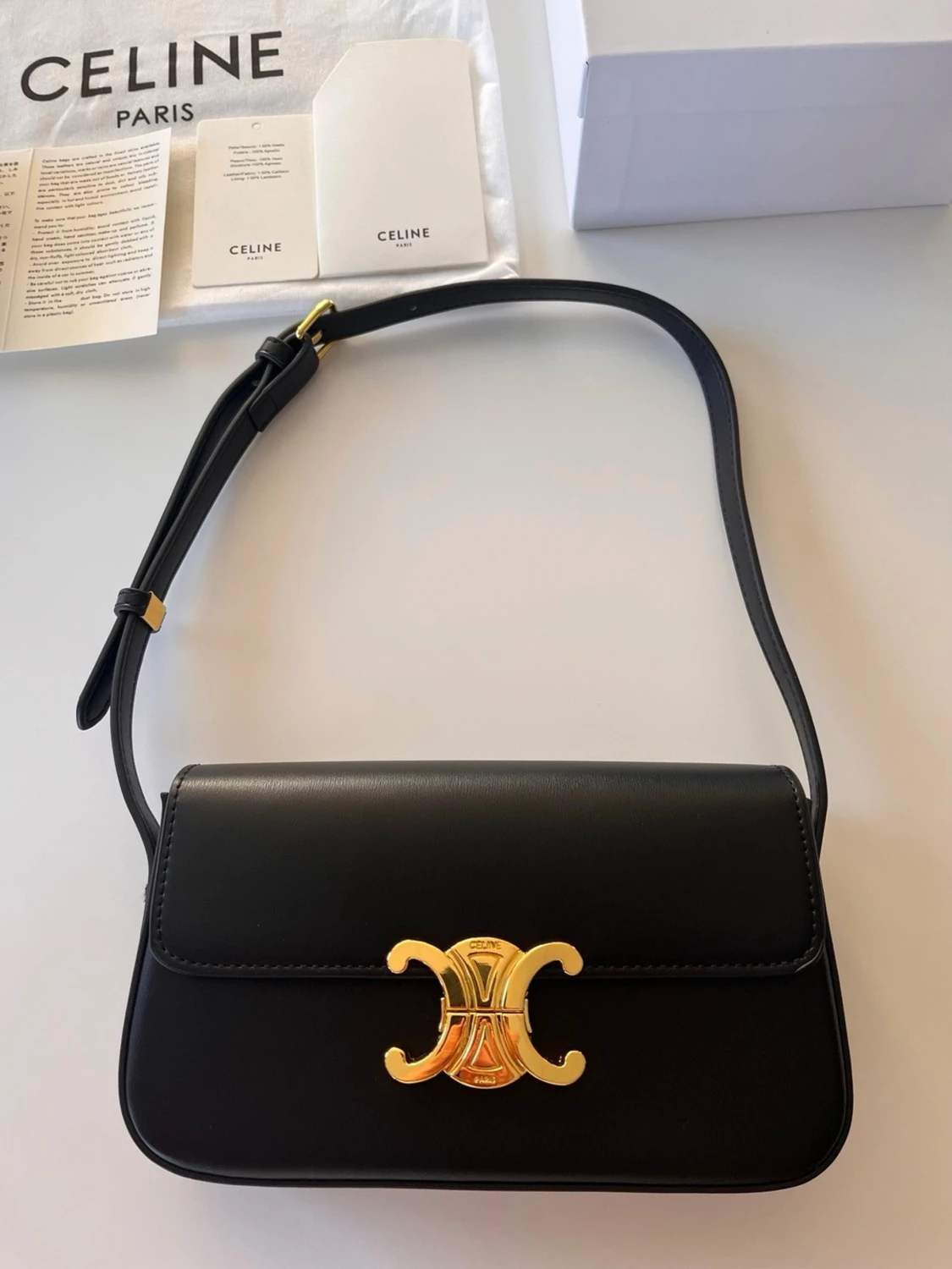 Svart Triomphe handväska från Celine - 2