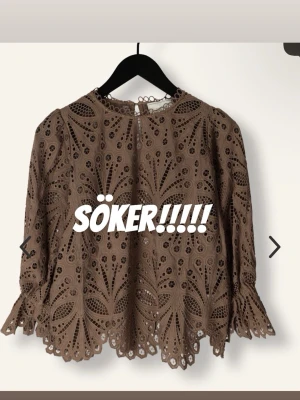 SÖKER neo noir adela embroidery blouse - SÖKER!!!! Neo Noir Adela Embroidery Blus i storlek Xs eller S 