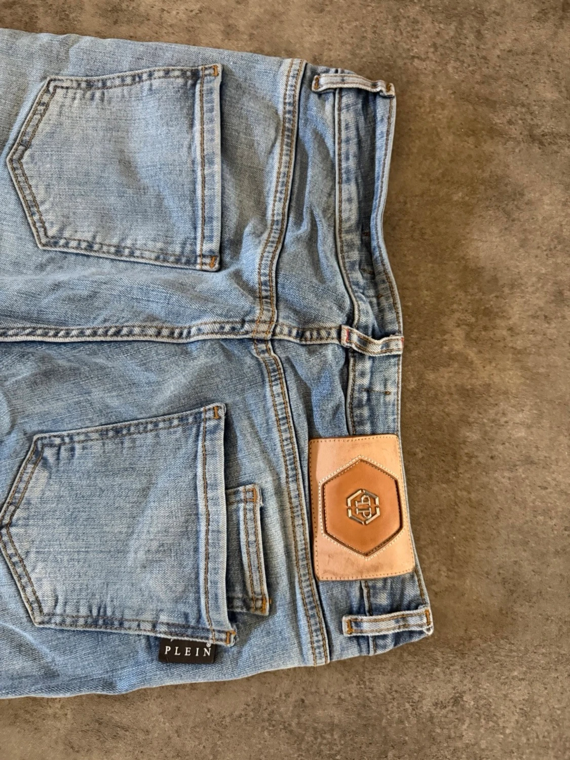 Ljusblå slim fit jeans från philipp plein  - 2