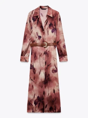 Långklänning i satin - Långklänning i satin från Zara.