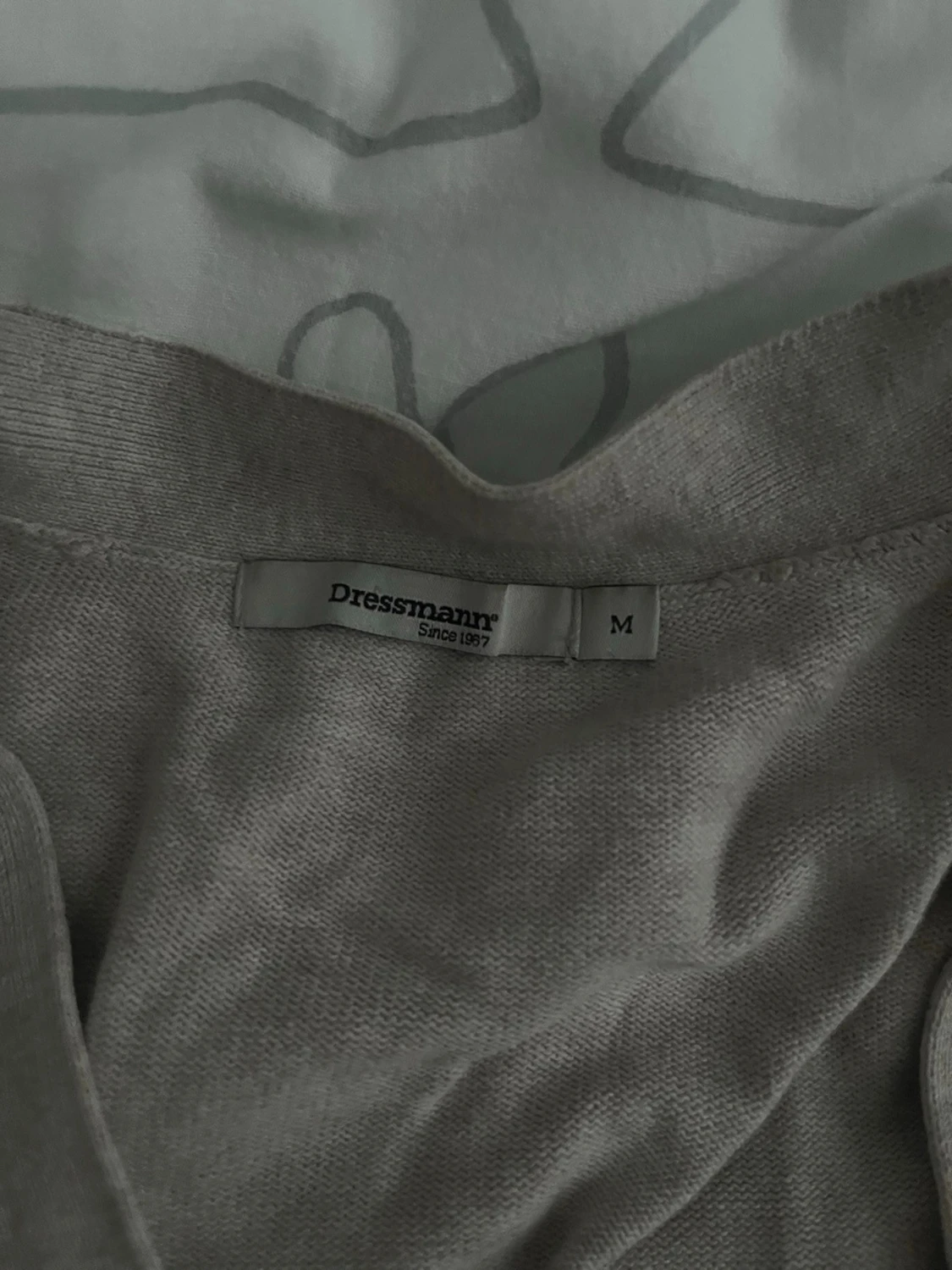 Beige basic kofta med knappar - 3