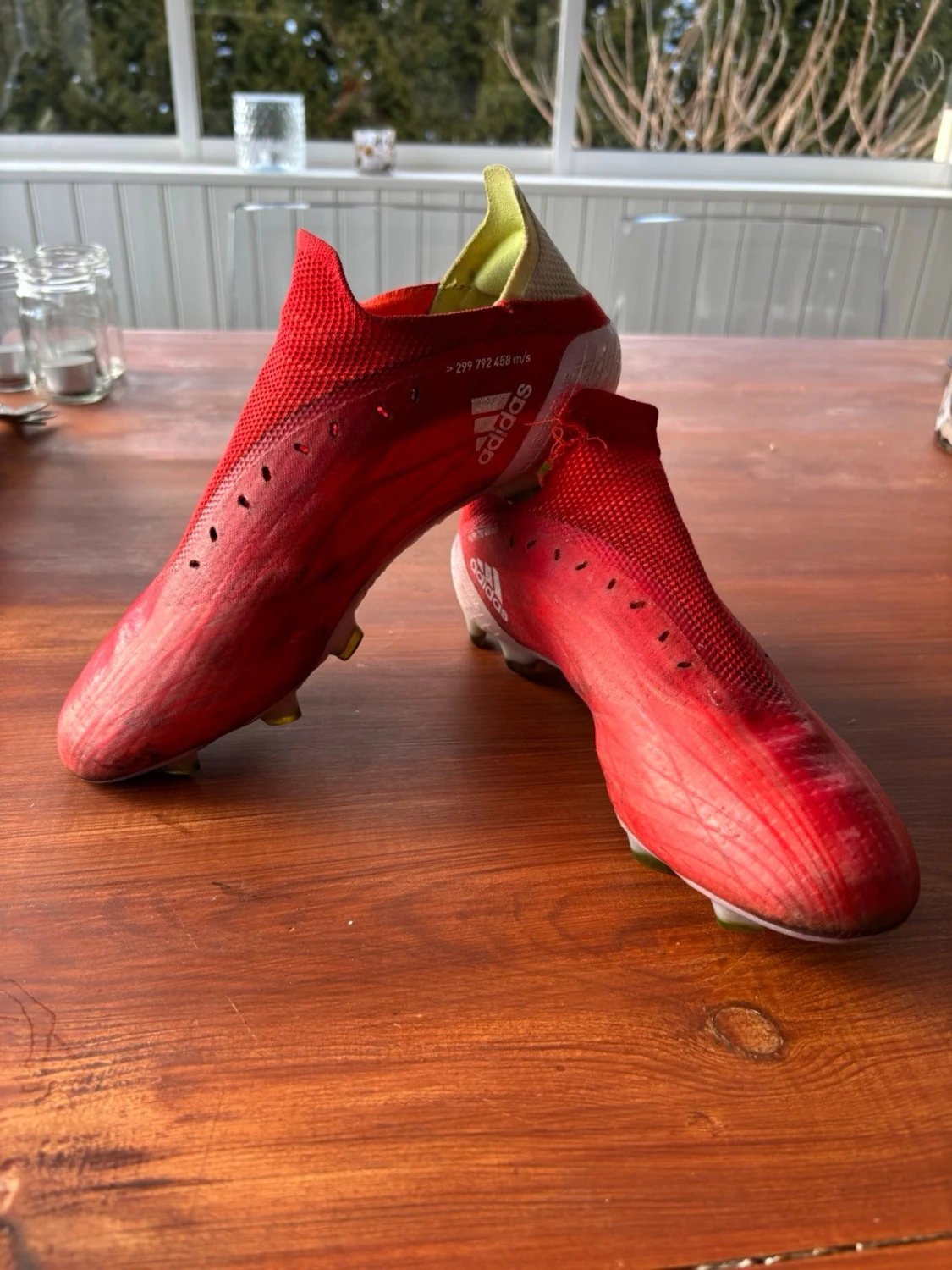 Röda Adidas fotbollsskor Speedflow elite - 2