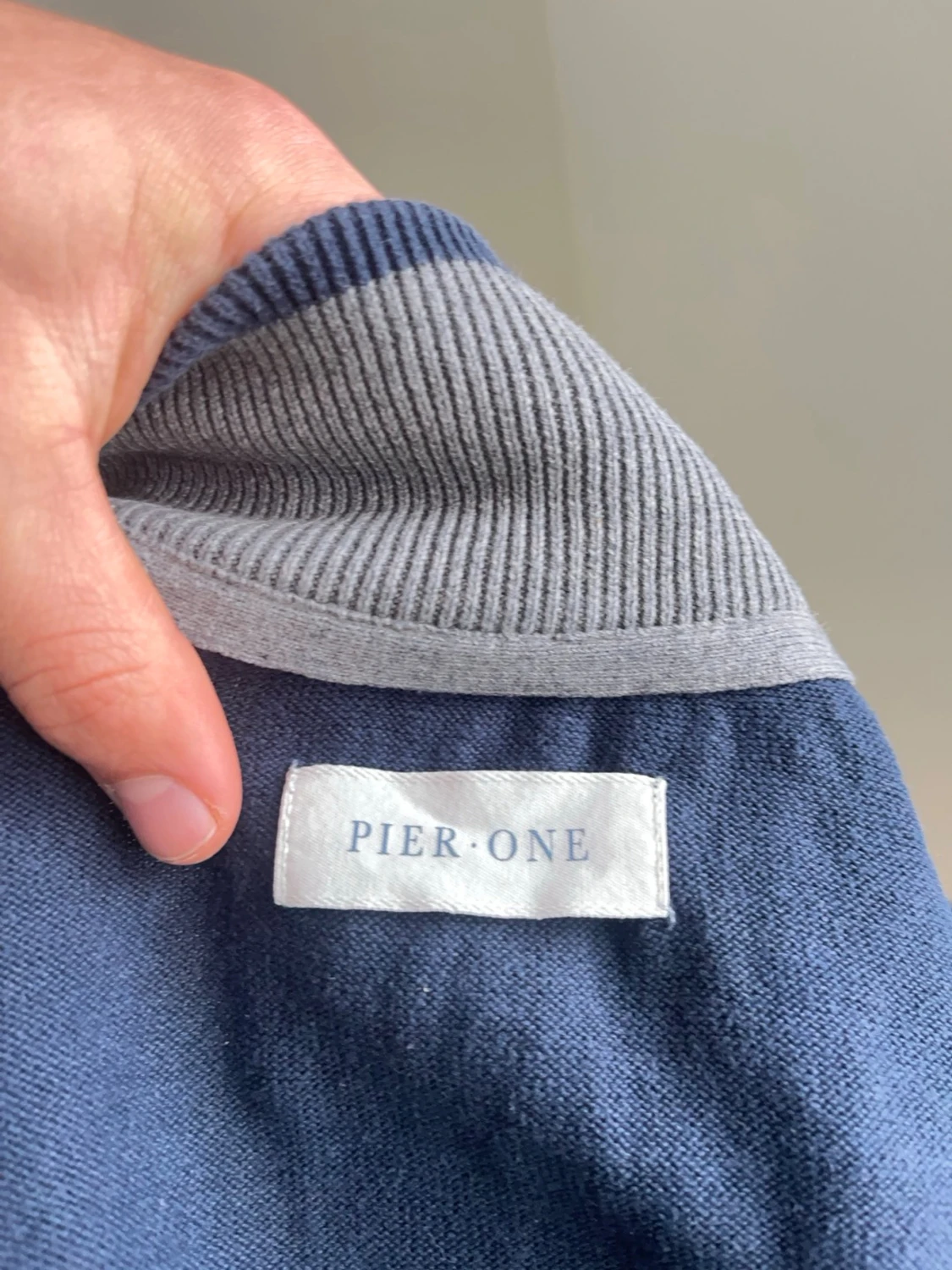 Pier one ziptröja med ståkrage - 3