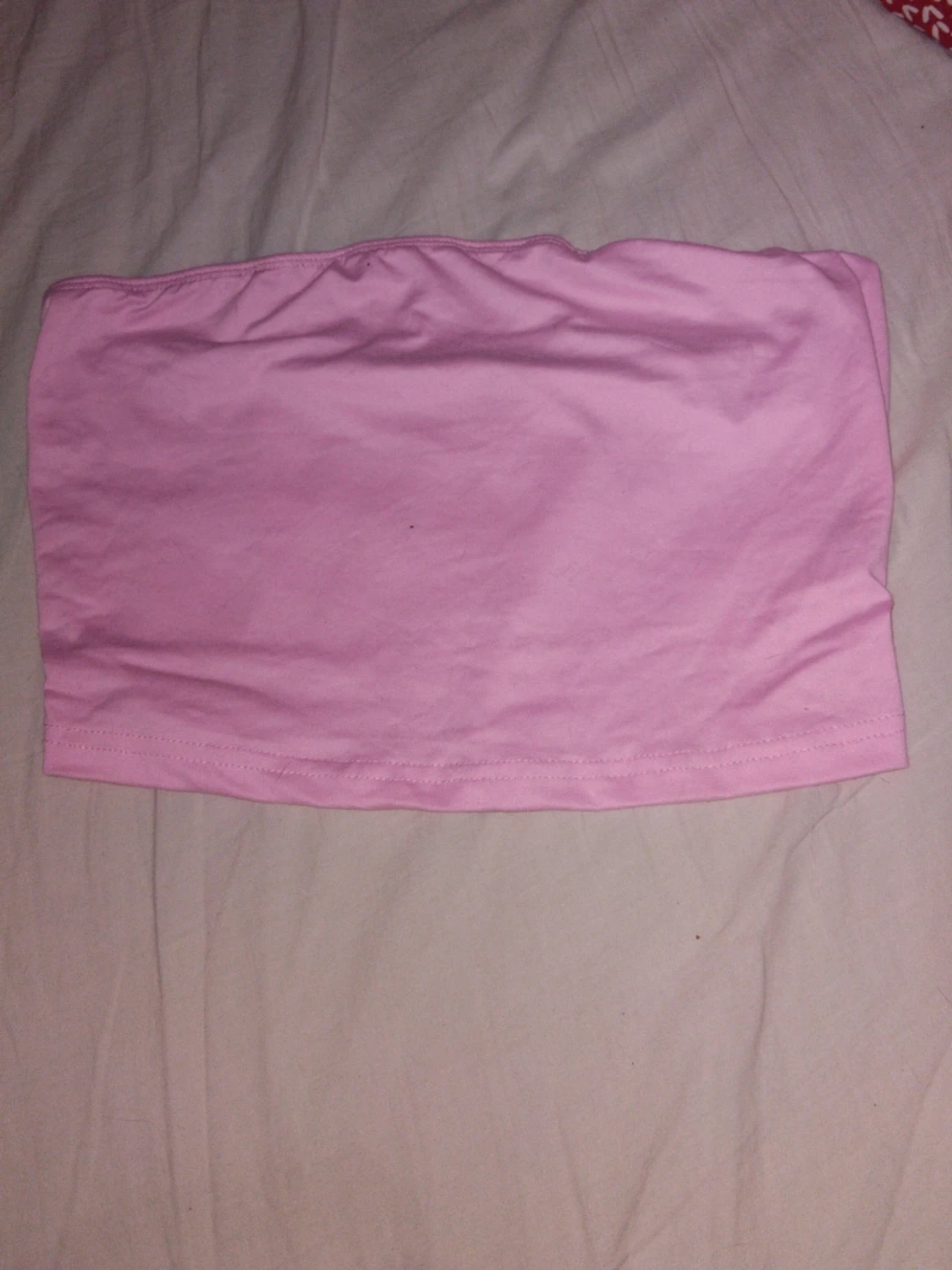 Ljusrosa bandeau tubtopp