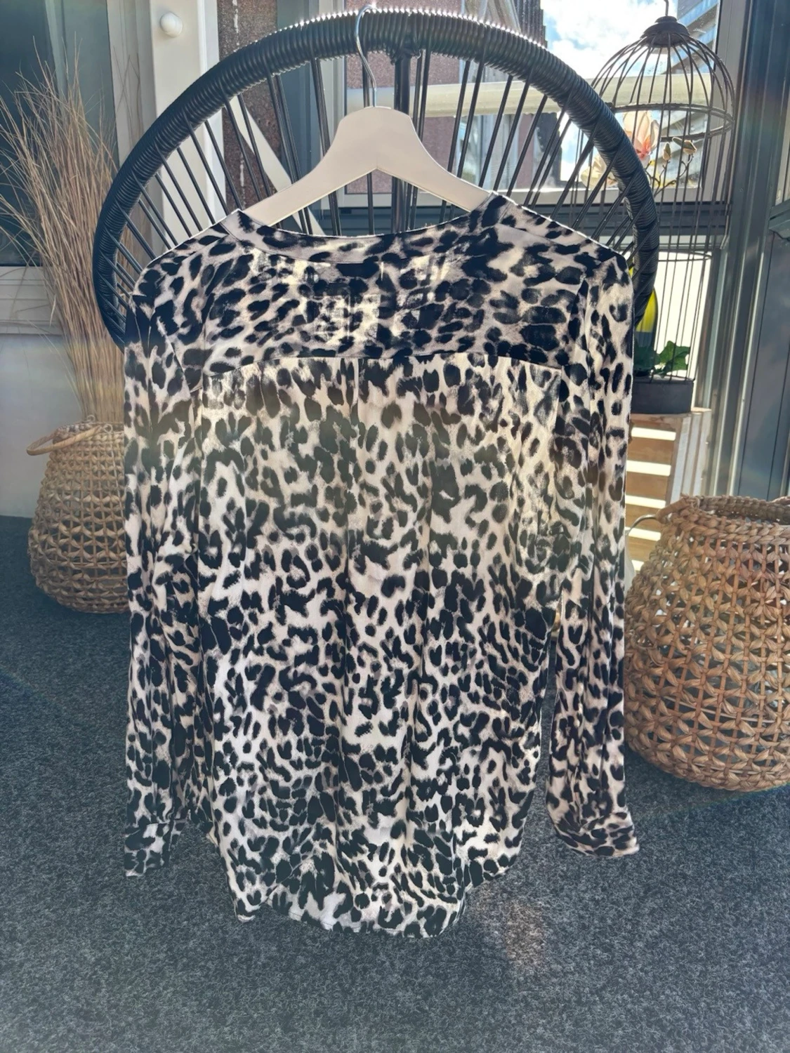 Leopardfärgad blus - 1