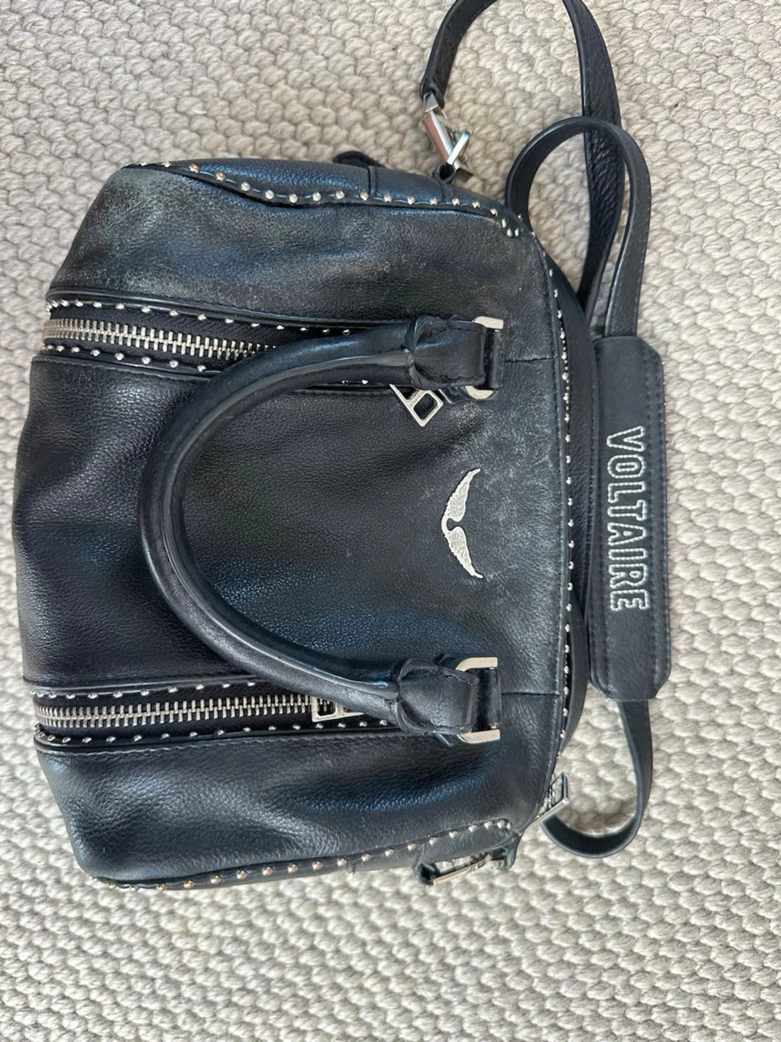 Svart handväska Zadig & Voltaire