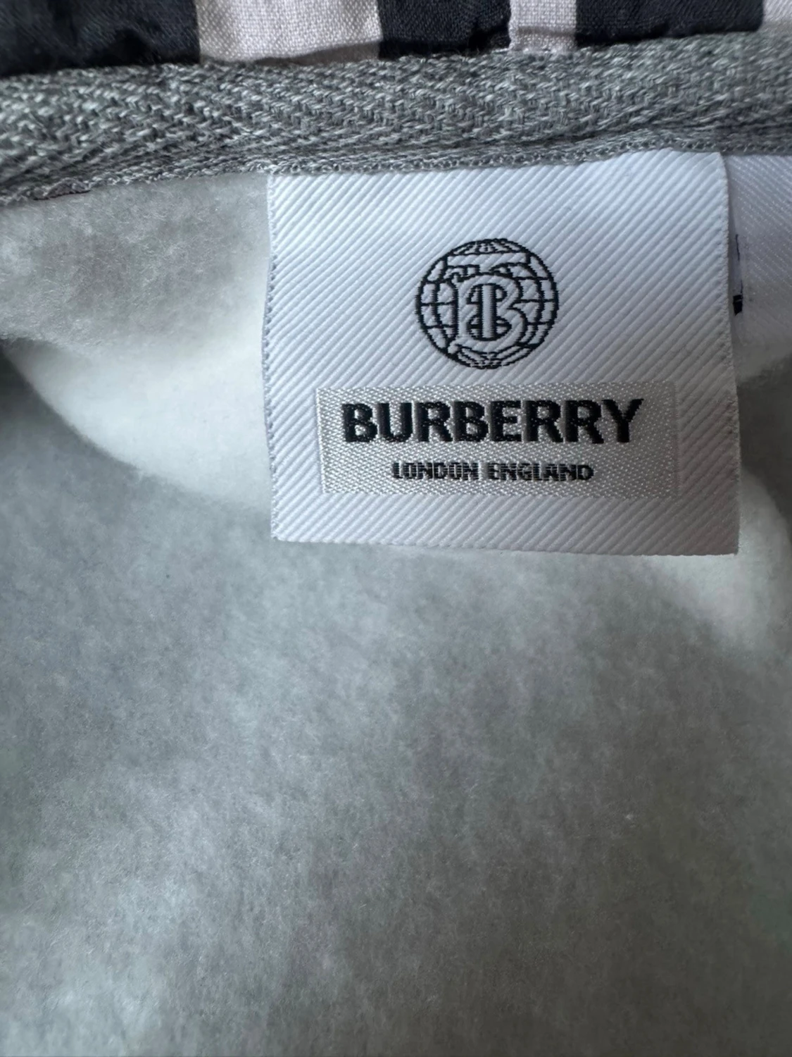 Grå zip hoodie från Burberry - 3