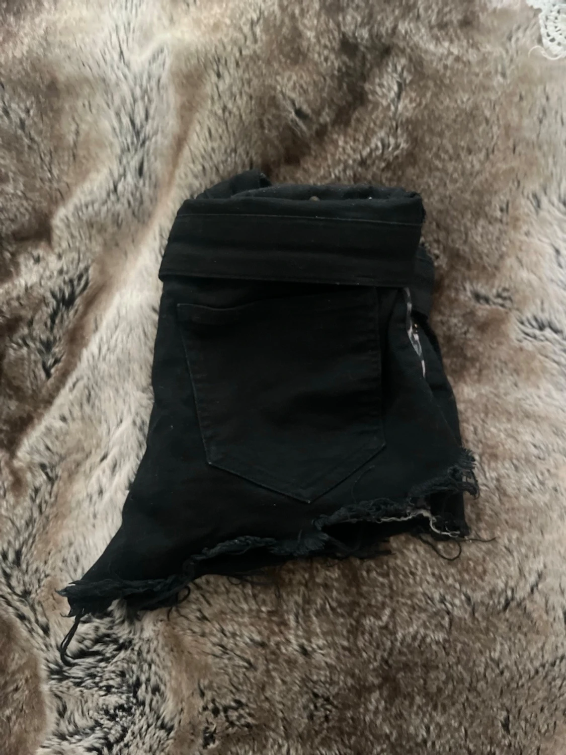 Leopardmönstrade shorts med bälte - 2