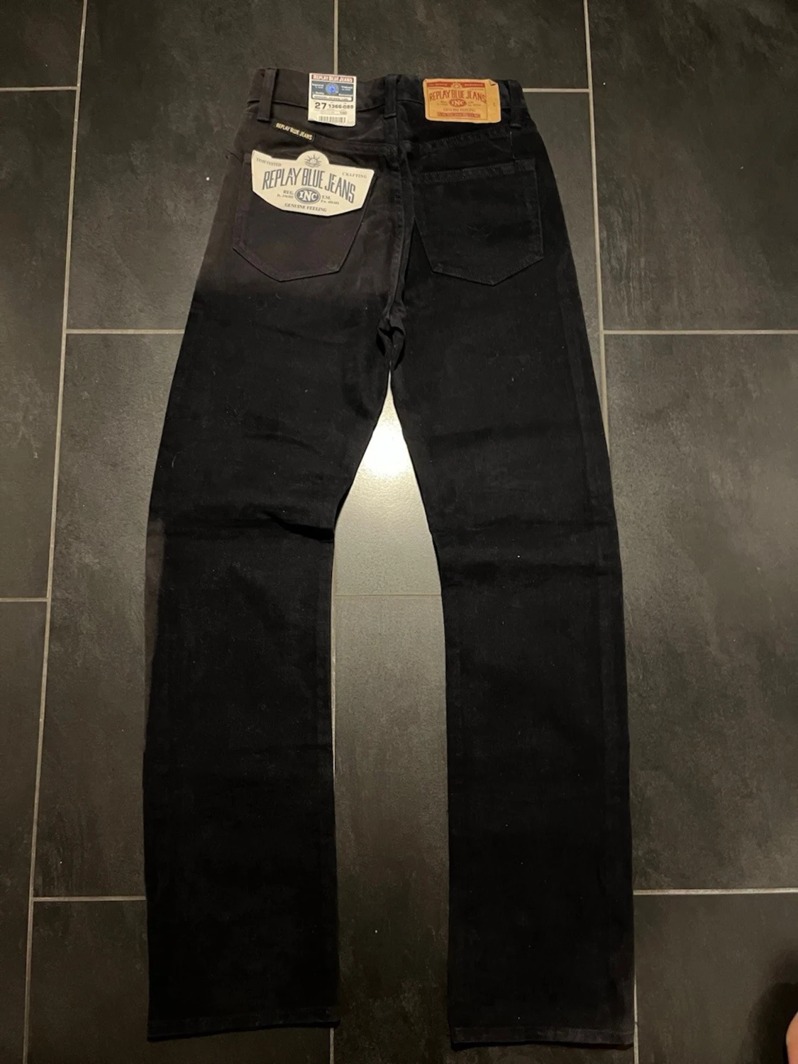 Svarta Replay Blue Jeans, raka ben - 2