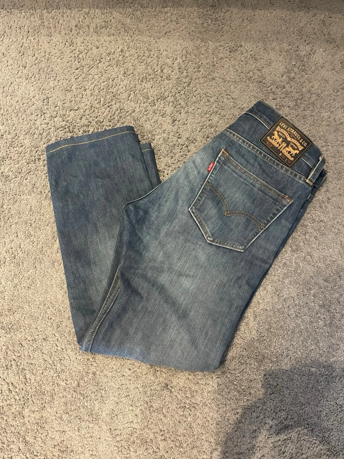 Levi's blå raka jeans - 3