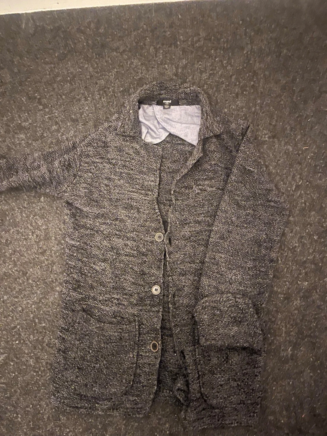 Grå stickad kofta från Mavi