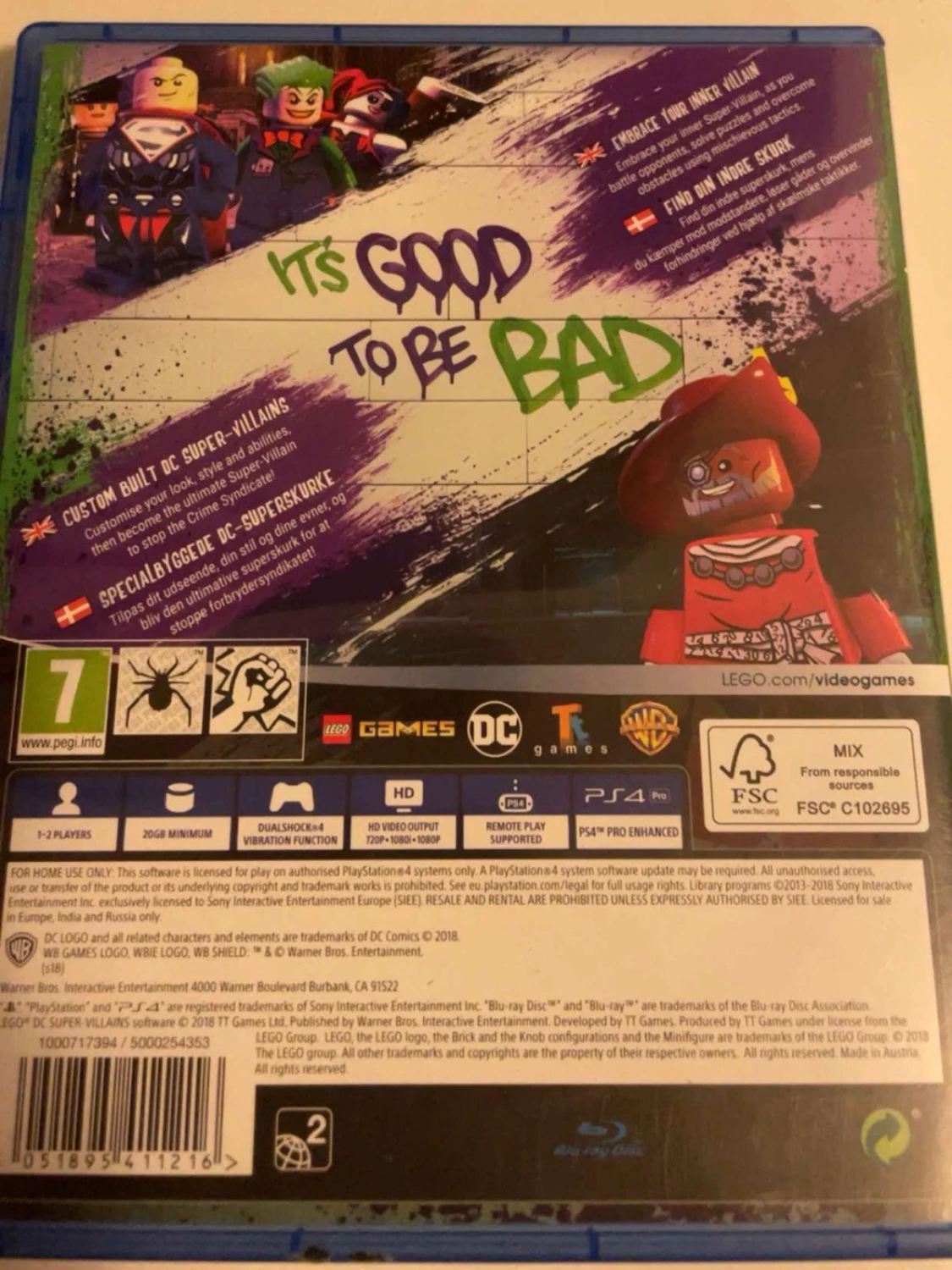 LEGO DC Super-Villains PS4 spel - 2