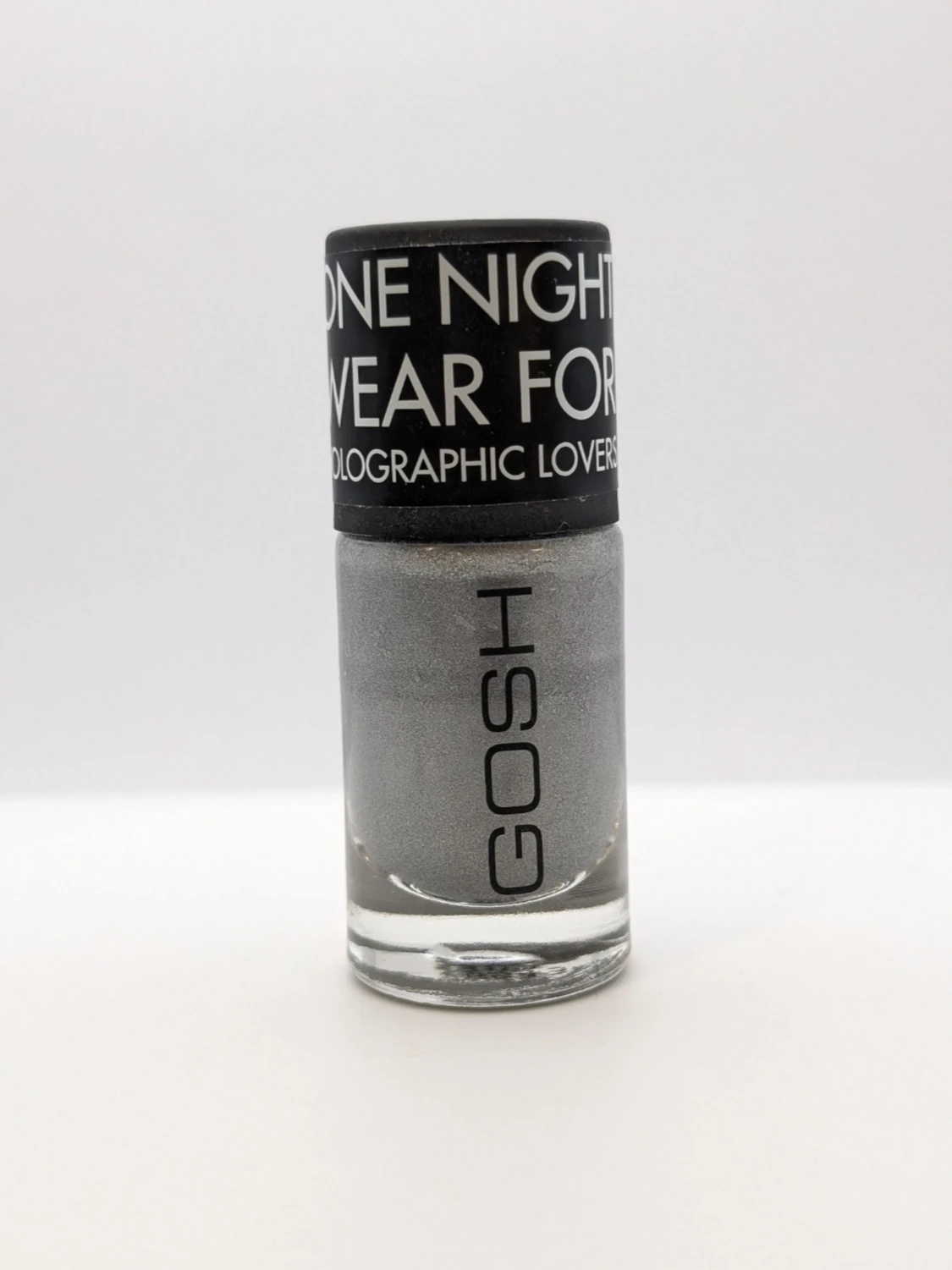 Silver holografiskt nagellack GOSH 75% kvar - 1
