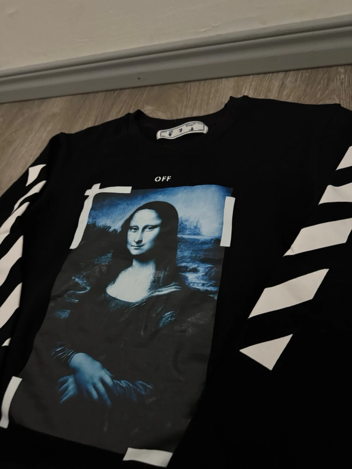 Off-White svart sweatshirt Mona Lisa - 1