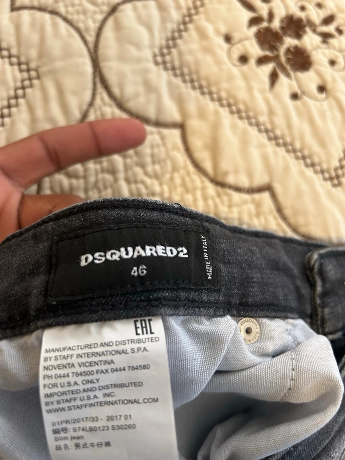 Mörkblå distressed jeans Dsquared2 - 2