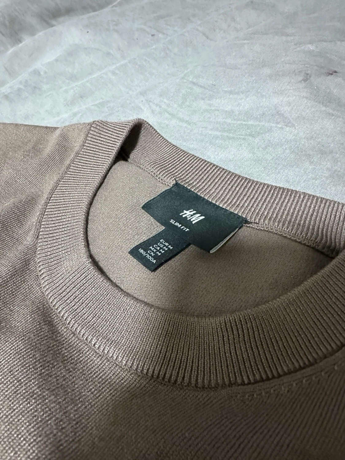 Beige Merinoull sweatshirt från H&M - 1