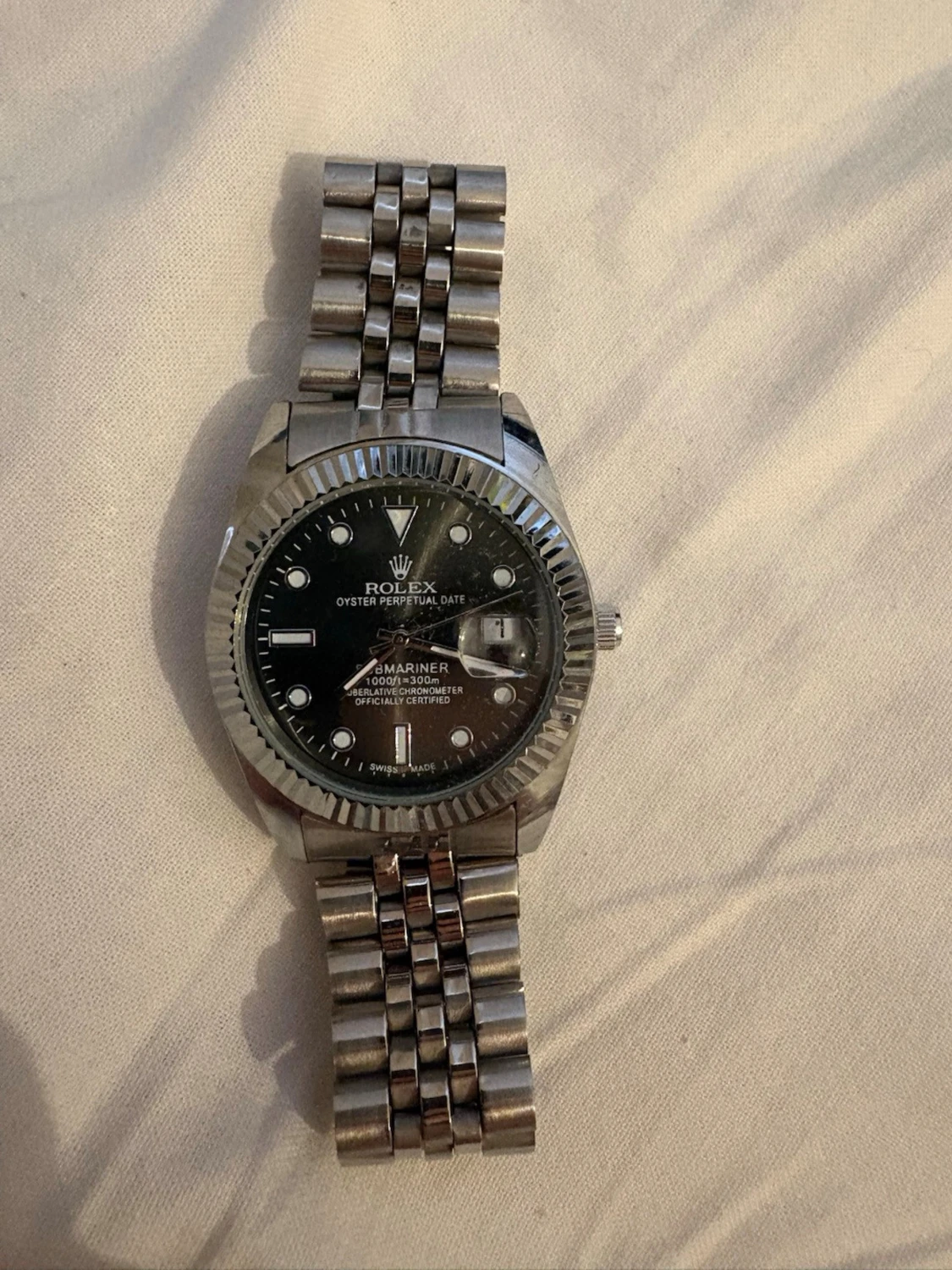 Stainless steel watch