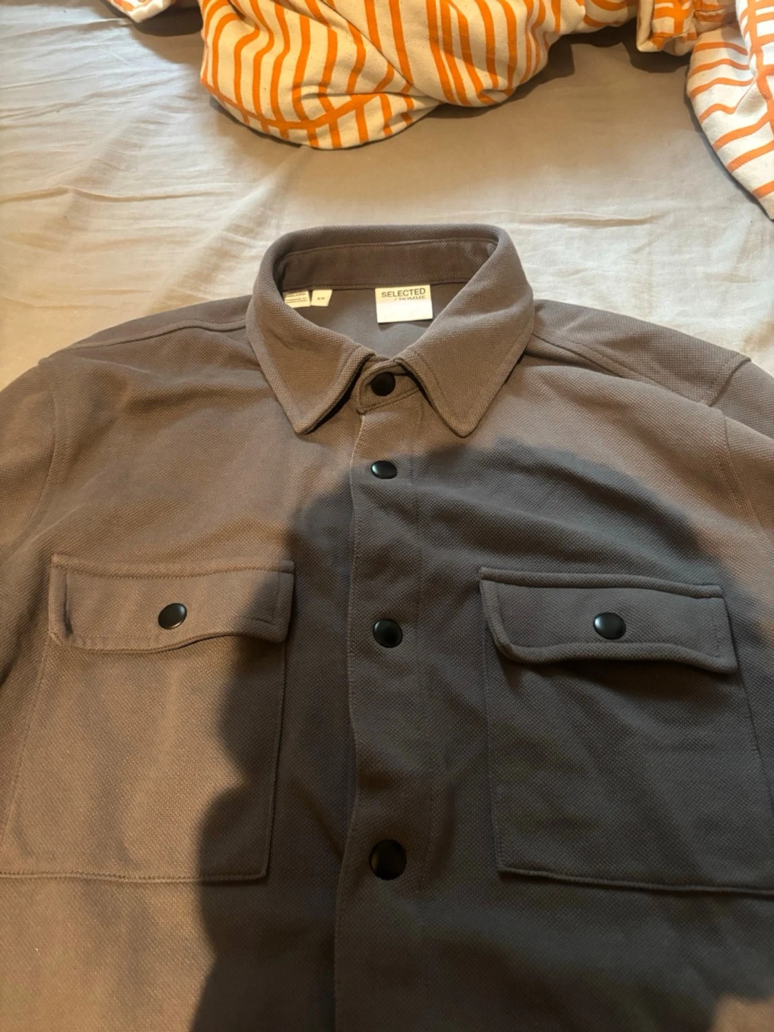 Brun overshirt från Selected Homme - 1