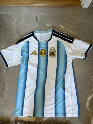 Argentina landslagströja 2026 - M  - Väldigt fräsch och material som andas. Perfekt för träning och varma dagar ute. Aldrig använd, utan bara testad. Lappar sitter kvar. Kika gärna på mina andra produkter. Vid köp av flera = bättre pris. Fraktas omedelbart vid köp 📦