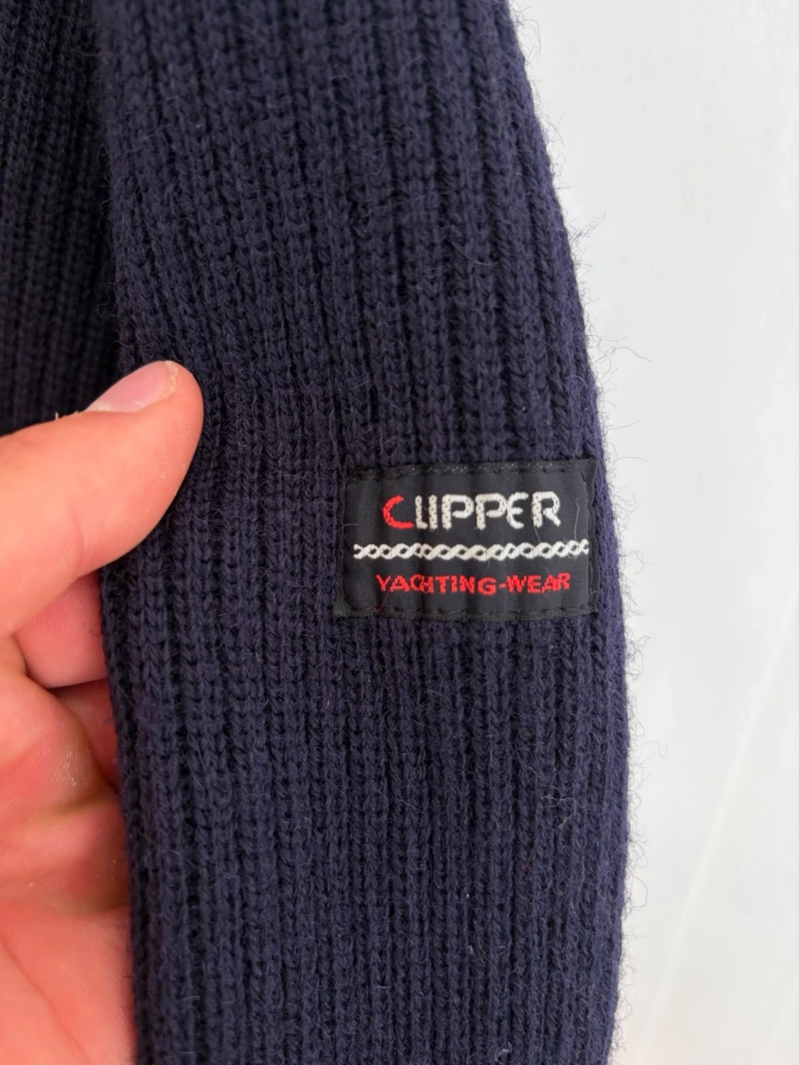 Mörkblå Cardigan kofta - Clipper Yachting Wear - 3