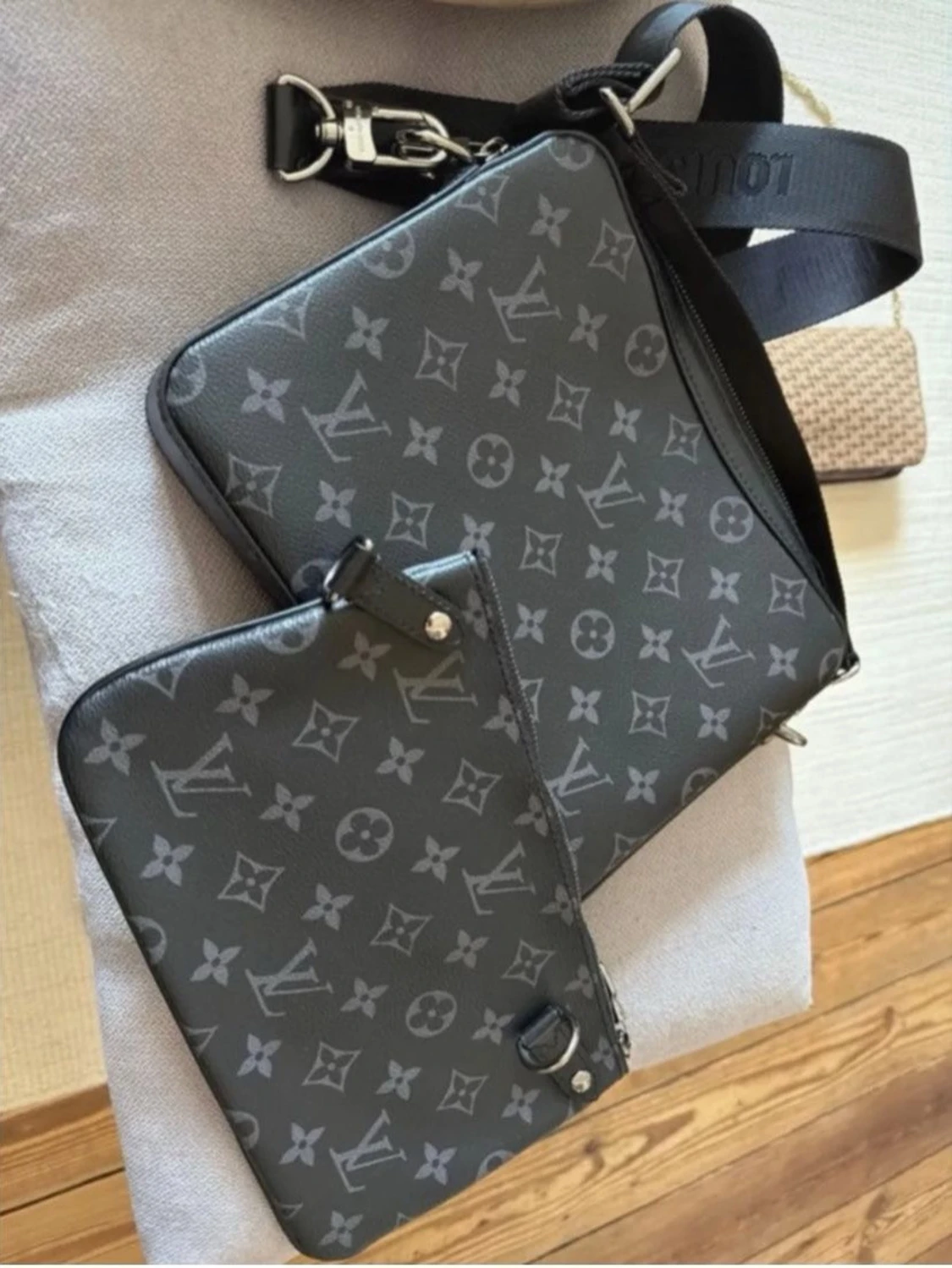  axelväska monogram svart - 2