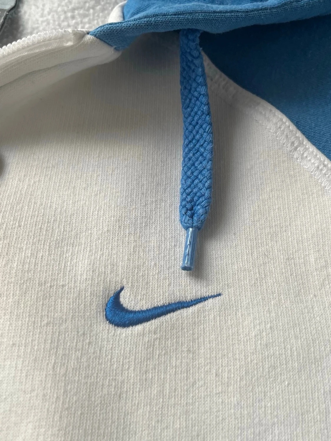 Nike Air hoodie i blått och vitt - 3