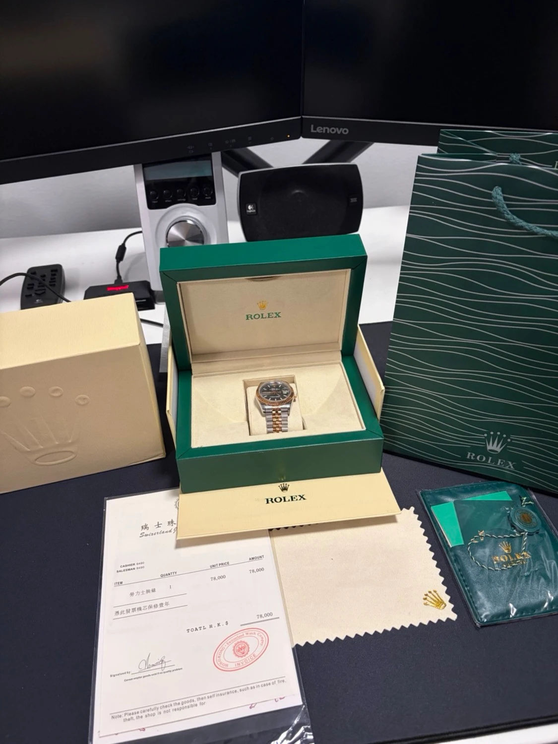Rolx Role Datejust 36mm Gold Dial Automatisk - 5