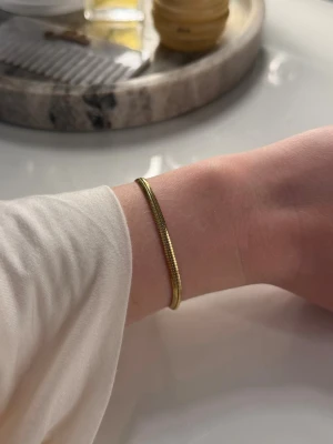 Armband från Edblad - guld - Ett super fint armband från Edblad i guld. Det går att justera längden själv vid knäppning. Super fint för sig själv eller med flera olika armband. Hör gärna av dig vid frågor❤️