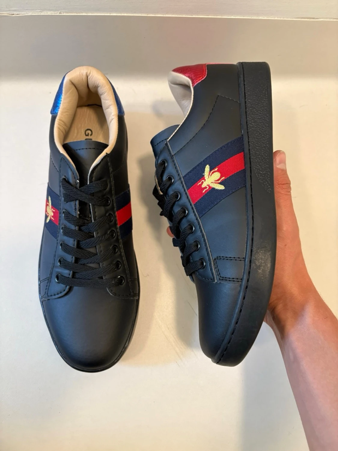 Svarta Gucci ace skor