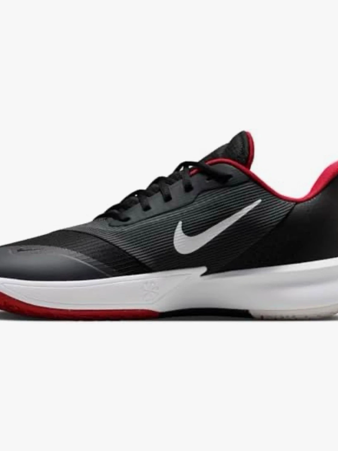 Svarta Nike sneakers med röd detalj - 3