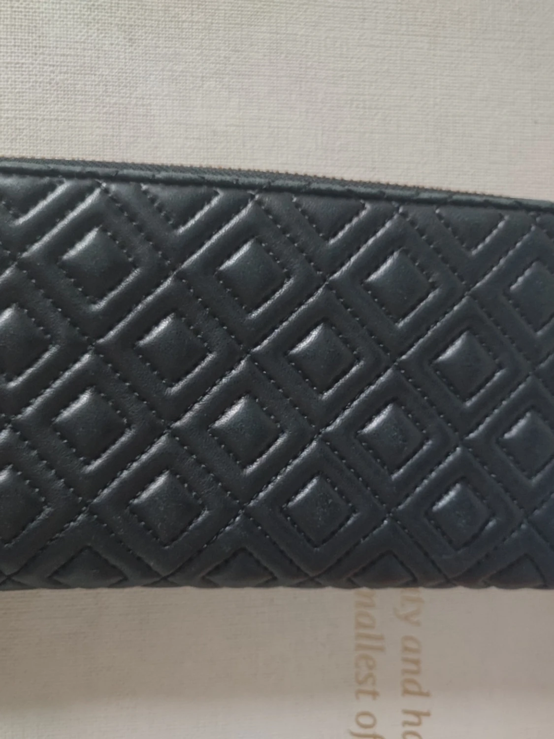 Svart quiltad plånbok från Tory Burch - 3