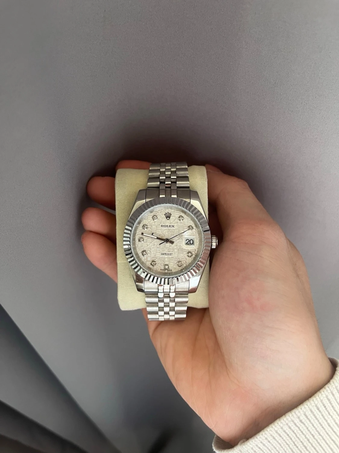 R-Datejust silver herrklocka