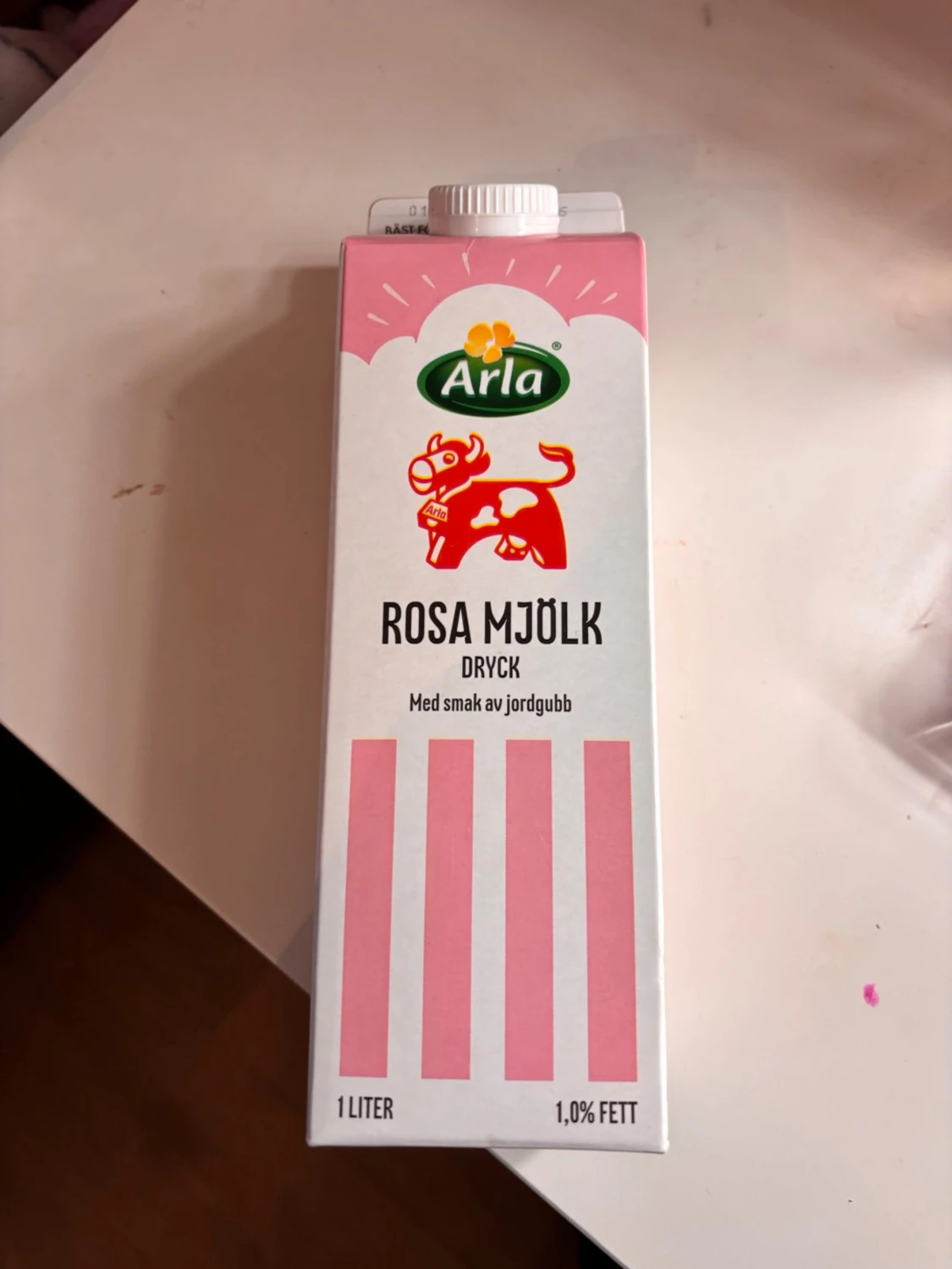 Arla Rosa Mjölk jordgubb 1L - 1